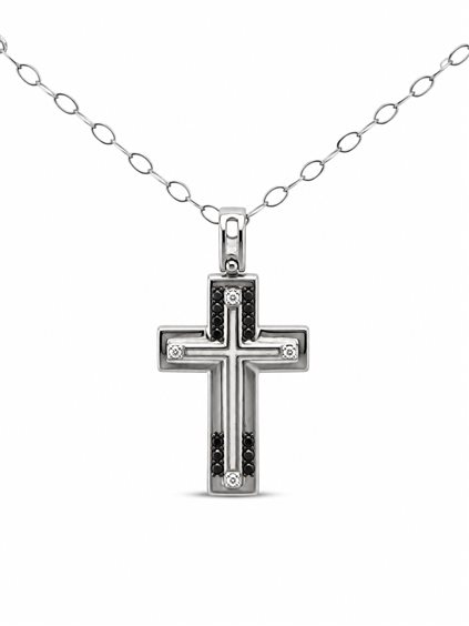 Charm Cianfrone Gioielli Herr in Gold Diamante Black 0.15 Ct CHOR-5-198 - CHOR-5-198